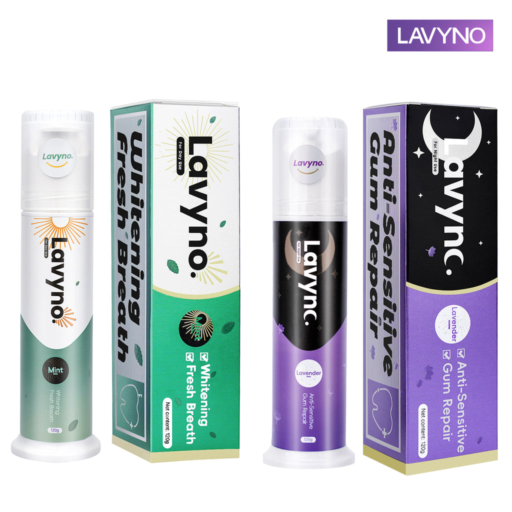 Lavyno Mint Toothpaste, Freshens Breath,Teeth Whitening, Anti plaque, Deep Cleansing, Oral Health – 120g Elegant Hard-Shell Cylindrical Tube (Moisture-Proof)